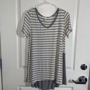 long striped top
